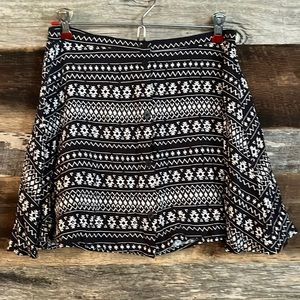 Aztec print skirt